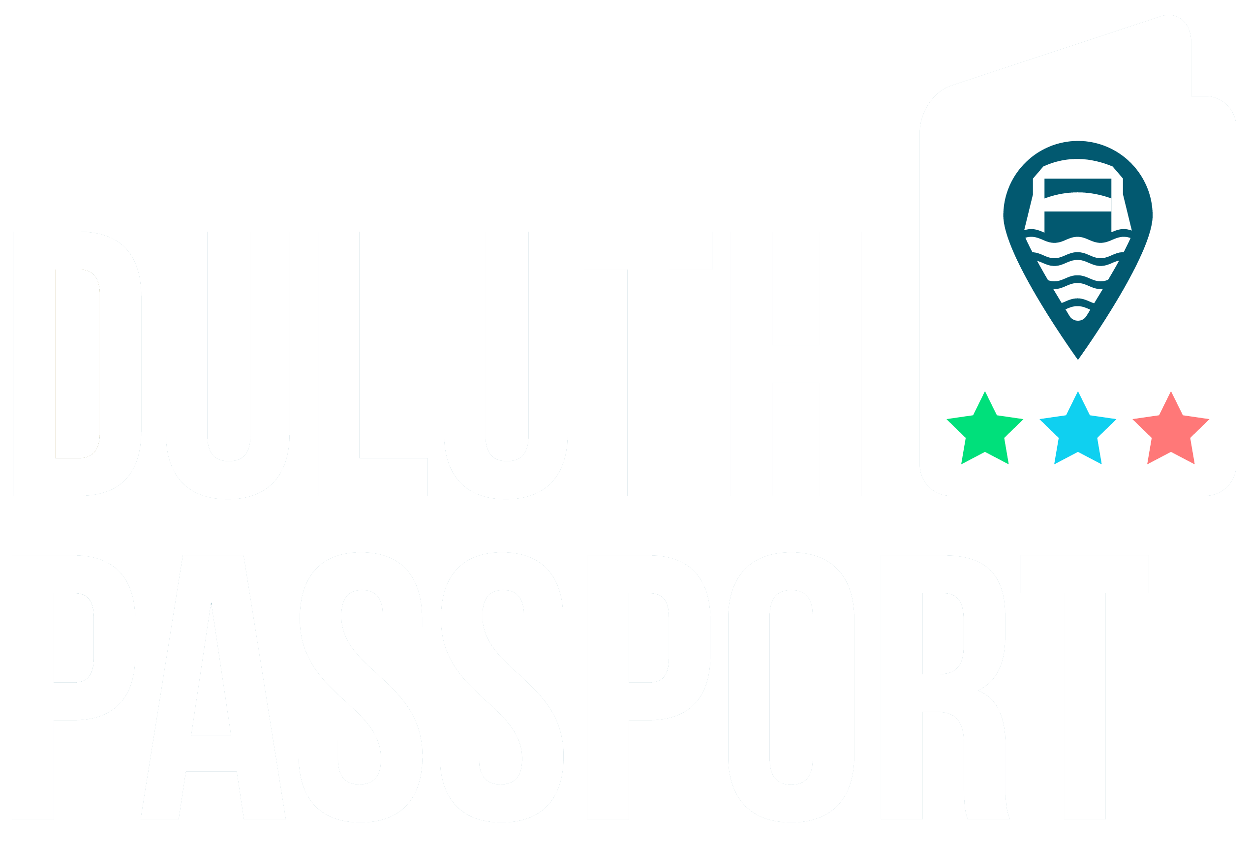 Duluth passport logo in white